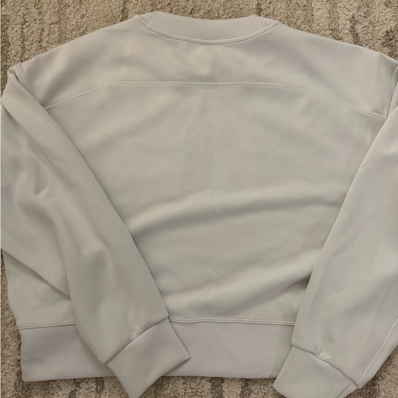 Lululemon White Softstreme Perfectly Oversized Cropped Hoodie - Picture 2 of 3